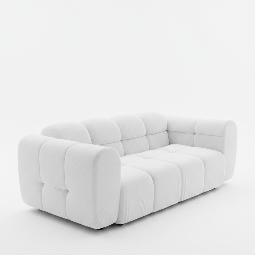 Slightly Used Bubble Couch  with free Ottoman | Three Seater